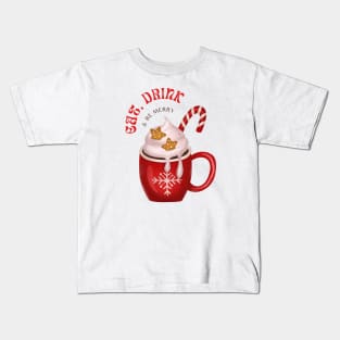 Merry Christmas! - Eat, Drink & Be Merry Kids T-Shirt